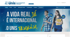 Desktop Screenshot of engenhariamecanica.unis.edu.br