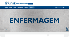 Desktop Screenshot of enfermagem.unis.edu.br