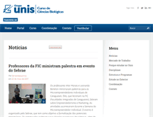 Tablet Screenshot of cienciasbiologicas.fic.unis.edu.br