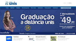 Desktop Screenshot of portal.unis.edu.br