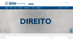 Desktop Screenshot of direito.fateps.unis.edu.br