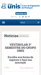 Mobile Screenshot of engenhariadeproducao.fic.unis.edu.br