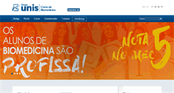 Desktop Screenshot of biomedicina.unis.edu.br